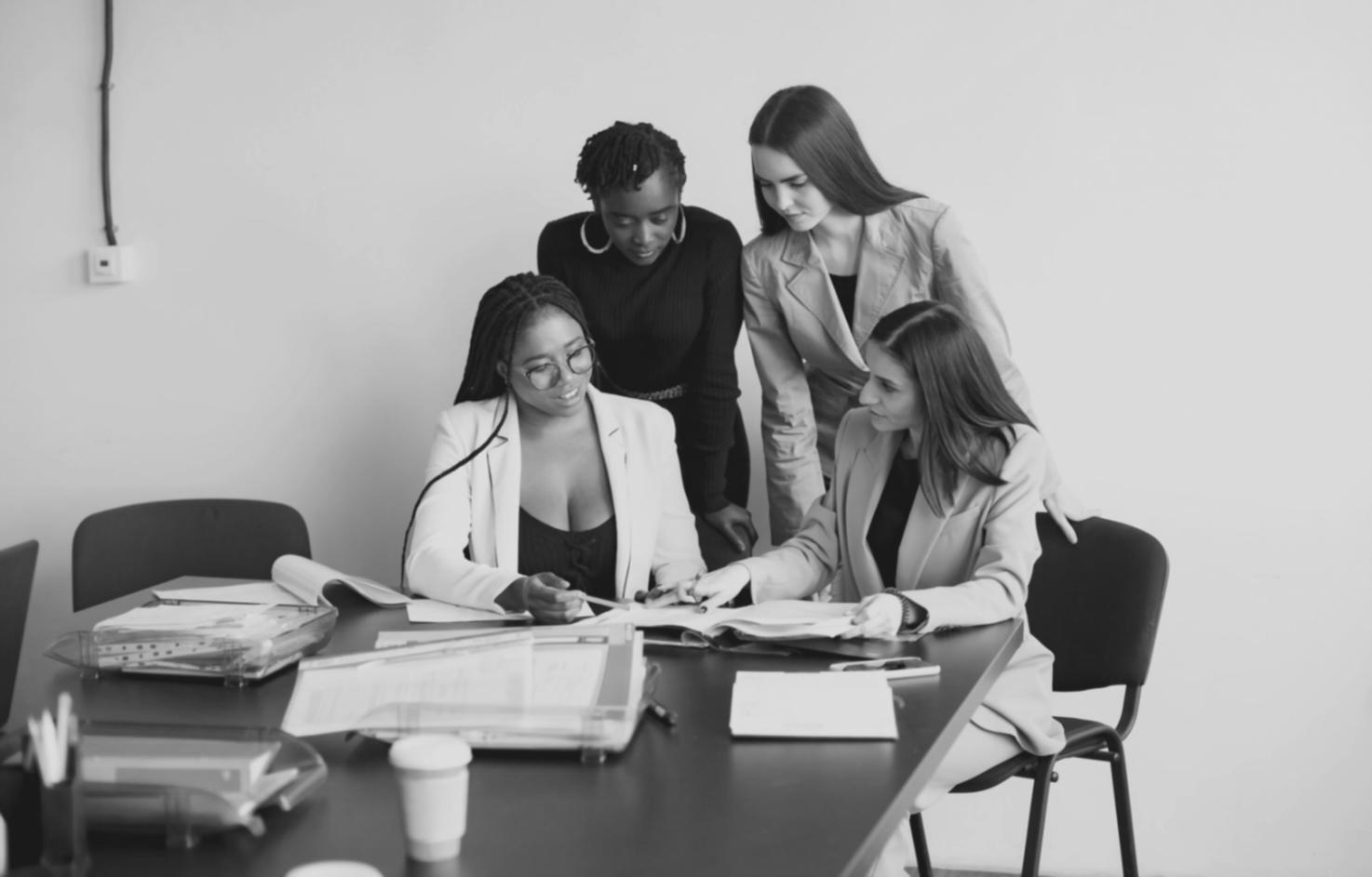 Participants analyzing sales conversation recordings